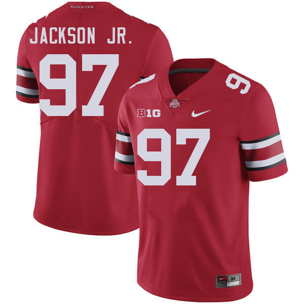 Kenyatta Jackson Jr. Ohio State Buckeyes Jersey College Football Uniforms-Red